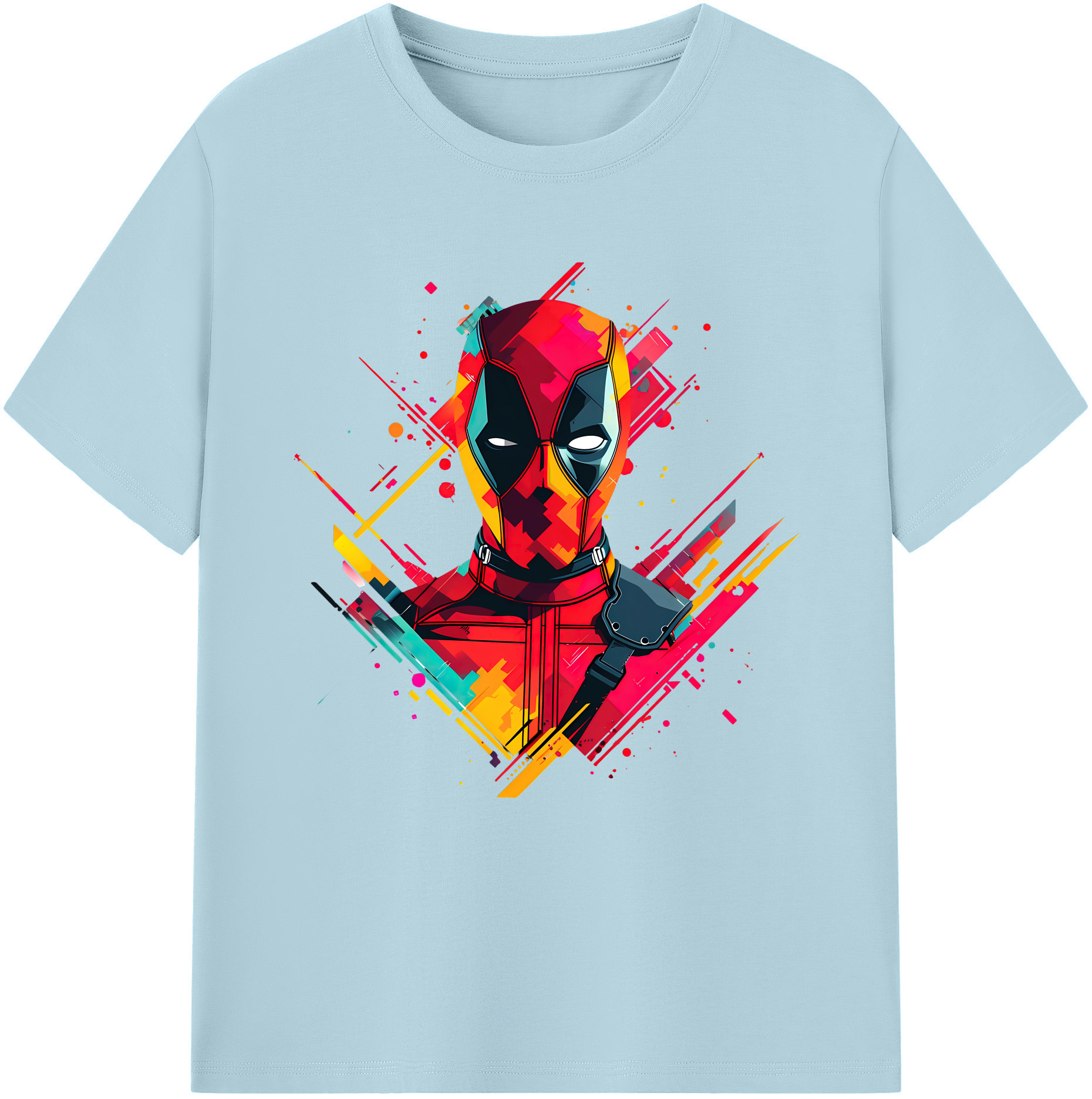 （画像用） Deadpool デッドプール 綿100％半袖Tシャツ（フロントプリント）